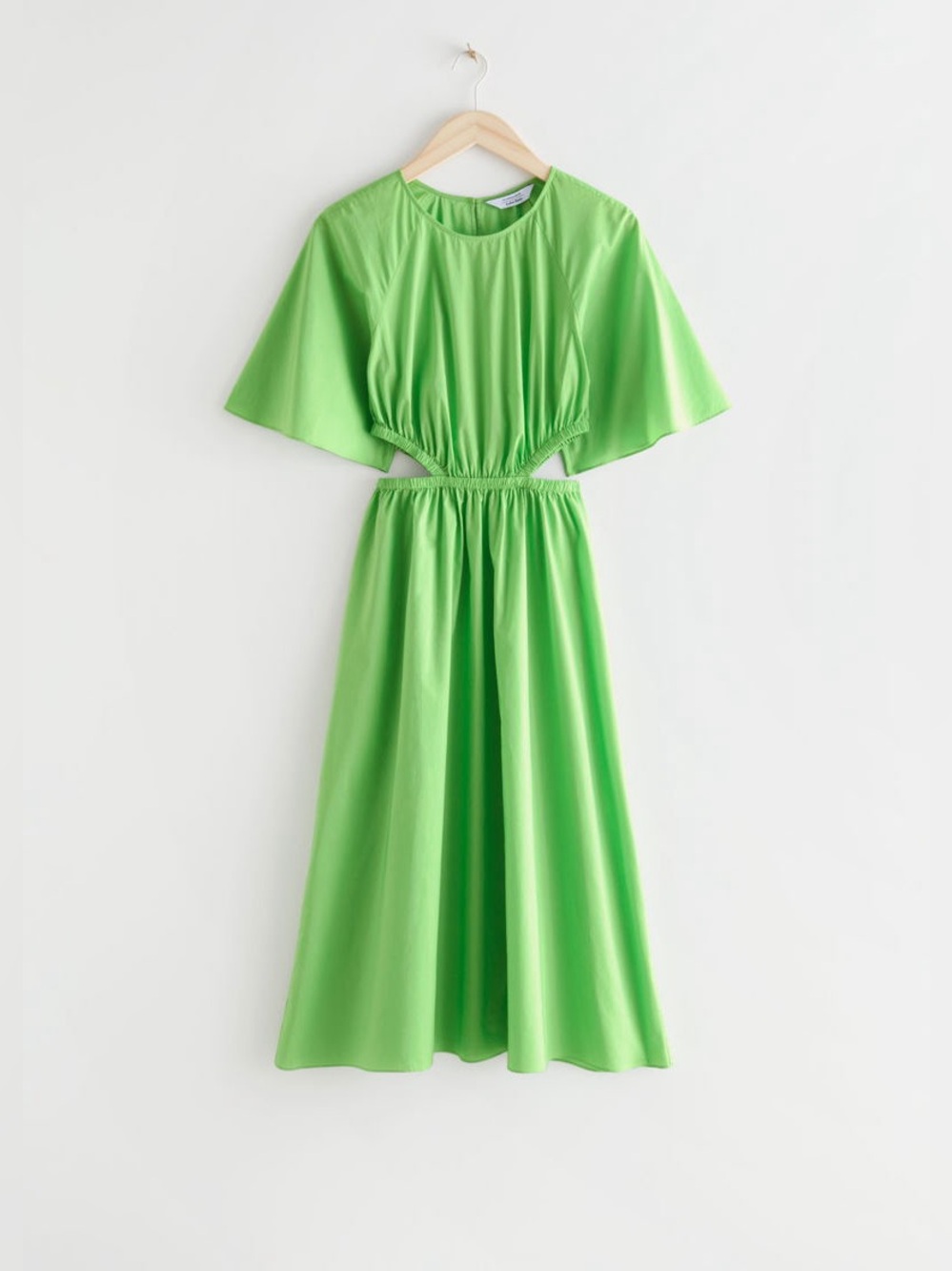 & OTHER STORIES  Cut-Out Waist Midi Dress - Picture 2 of 4